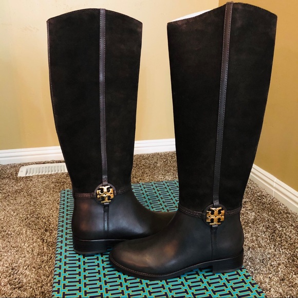 Tory burch miller riding boots sale